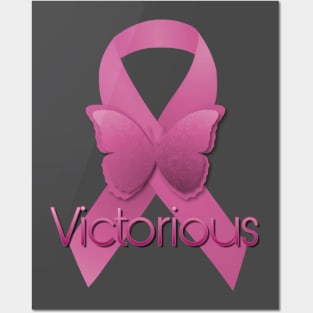 Breast Cancer Pink Ribbon Posters and Art